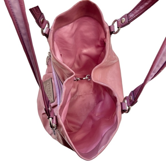 Coach Very Rare Poppy Patent Leather Purple Large Tote Bag - Picture 9 of 14